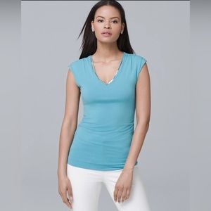 White House Black Market Bar Hardware Sleeveless Top - XSP